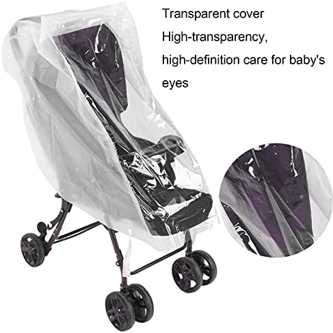Gınd Bebek Arabası yağmur kılıfı, Arabası yağmur kılıfı Saydam Toz Geçirmez Hızlı Sökme Esneklik için Bebek Arabası için Açık(M)