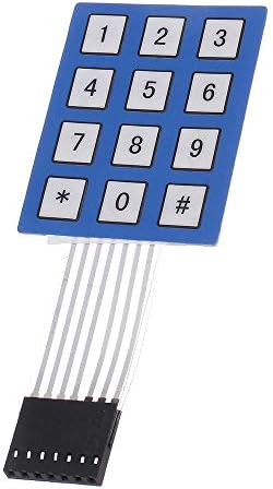 DIY 10 adet 4x3 Matris Dizisi 12 Anahtar Tuş Takımı Klavye Sıvalı Membran 43 Düğme Pad ıle Sticker Anahtarı Dayanıklı