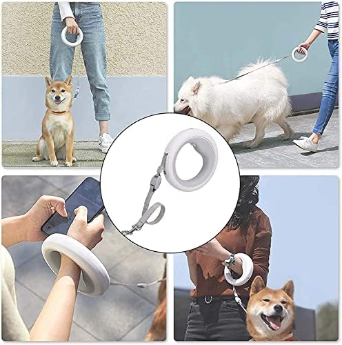 QDY-3M / 10 Ft Geri Çekilebilir Köpek Tasması, 360° Dolaşmayan LED El Feneri Evcil Hayvan Yürüyüş Kemeri, Tek Elle Fren ve Kilit-Küçük