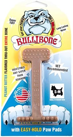 Bullibone Naylon Köpek Çiğneme Oyuncağı Naylon Kemik-Diş Hijyenini İyileştirir, Alt Kısmı Kavraması Kolaydır ve Lezzetle Nüfuz