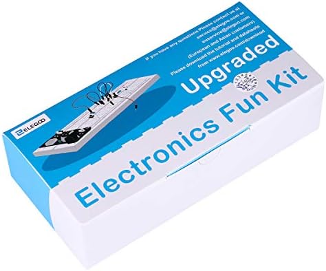 ELEGOO Yükseltilmiş Elektronik Eğlenceli Kiti w / Güç Kaynağı Modülü, Jumper Tel, Hassas Potansiyometre, 830 kravat Noktaları