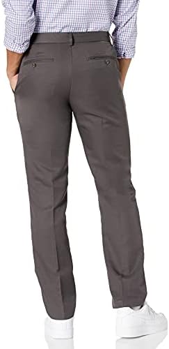 Essentials Erkek Slim-Fit Düz Ön Elbise Pantolonu