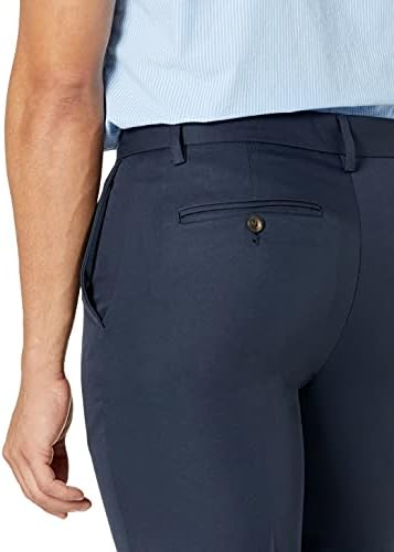Essentials Erkek Slim-Fit Düz Ön Elbise Pantolonu