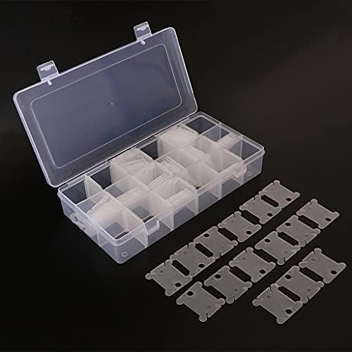 SELCRAFT Plastik Nakış İpi Organizatör Kutusu - 18 Bölmeleri 100 İplik İpi Bobin Modeli 4803