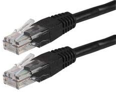 PRO SİGNAL PS11073-Ethernet Kablosu, Cat5e, Cat5e, 500 mm, 19,7, RJ45 Fişten RJ45 Fişe, Siyah