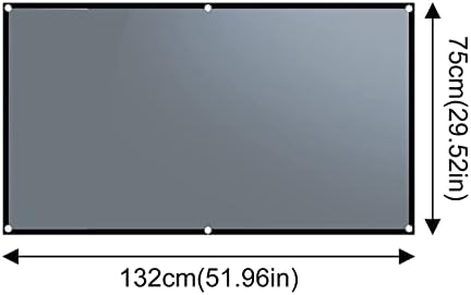 charts_DRESS Projektör Ekran 60/72/100/120 inç, 4 K Film Projektör Ekran 16: 9 HD Katlanabilir ve Taşınabilir Anti Kırışık Kapalı