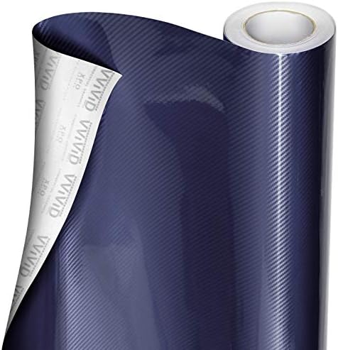 VVıVıD Epoksi 5D Karbon Koyu Mavi Vinil Wrap (1ft x 5ft)