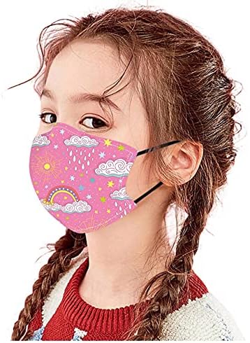 BOFFO 5 Paket Bahar çiçekleri Baskılı Face_Masks Burun Tel ile Elastik Kulak Askısı ile, Yeniden Kullanılabilir ve Nefes Yıkanabilir
