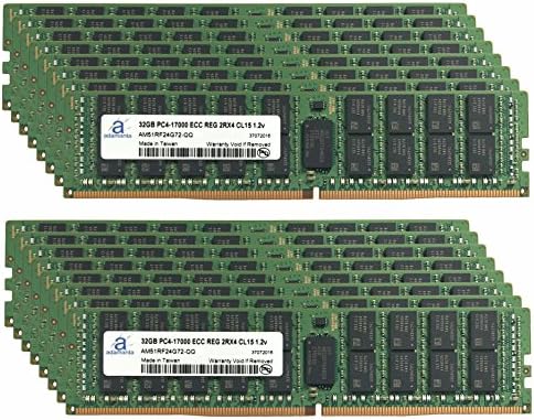 Adamanta 512 GB (16x32 gb) Sunucu Bellek Yükseltme için SuperMicro Depolama Bıçak SBI-7256R-C6N DDR4 2133 MHz PC4-17000 ECC Kayıtlı