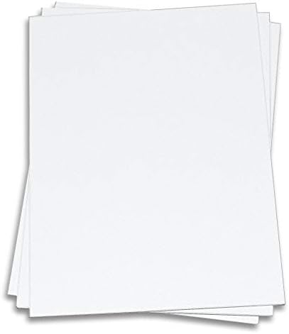 Parlak Beyaz Kart Stoğu - 8 1/2 x 14 LCI Pürüzsüz 65lb Kapak, 250 Paket