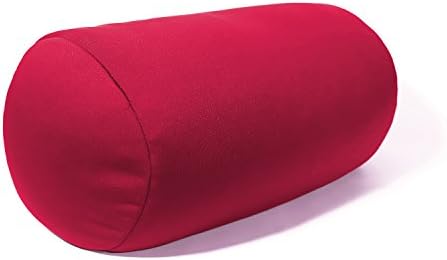 Cushie Yastıklar 7 inç x 12 inç Microbead Bolster Squishy / Esnek / Son Derece Rahat Rulo Yastık (Mor)