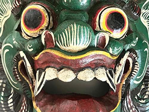 Adil Ticaret Endonezya Bali Ahşap El-Boyalı Barong Keket Ritüel Maske
