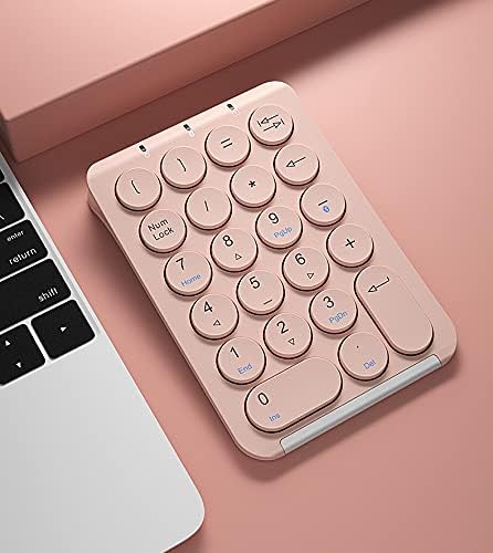 Baıko Sayısal Tuş Takımı, klavye Taşınabilir Ince Mini Numarası Pad 22 Anahtar Kablosuz Bluetooth Uyumlu Sayısal tuş Takımı Klavye