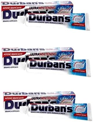 Durban's: Ultra Beyazlatıcı Diş Macunu 2.5 fl.oz, 75 ml (3'lü paket)