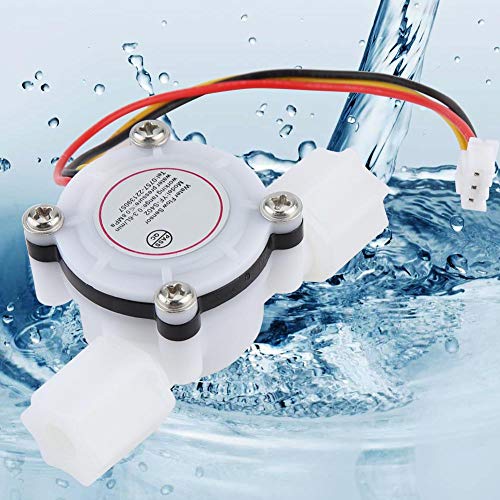 2 PCS G1 / 4 Su Akış Sensörü Anahtarı Hall Etkisi Sensörü Debimetre Su Akış Sayacı Hızlı Bağlantı Sıvı Metre için Su Soğutucu