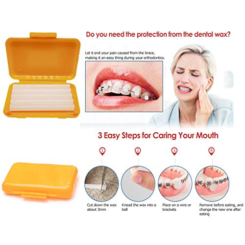 10 Paket Diş Ağız Balmumu, Ortodonti Diş Balmumu Parantez için, Ağız Bakımı Koruma