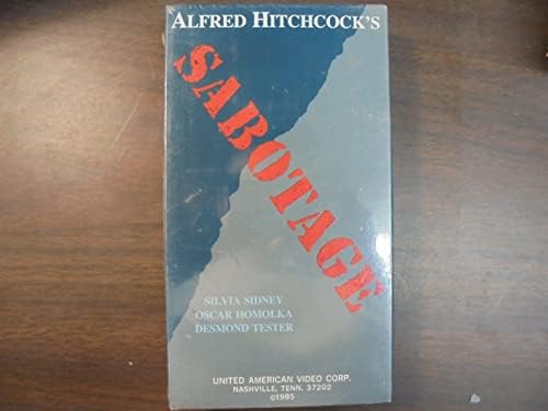 Kullanılan VHS Alfred Hitchcock'un Sabotajı G 1985