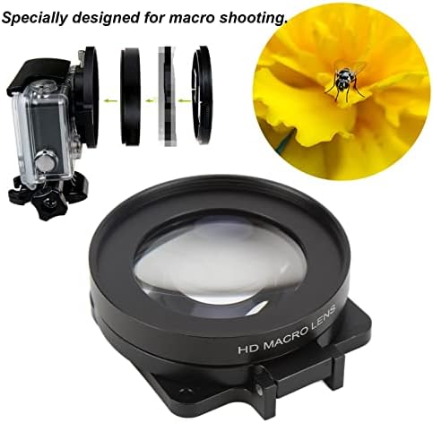 Andrew Hareket Kamera Lens Filtresi, taşınabilir Mikro Çekim Kolay Montaj 16x Makro Lens Filtre Kolay Sökme için Kahraman 9