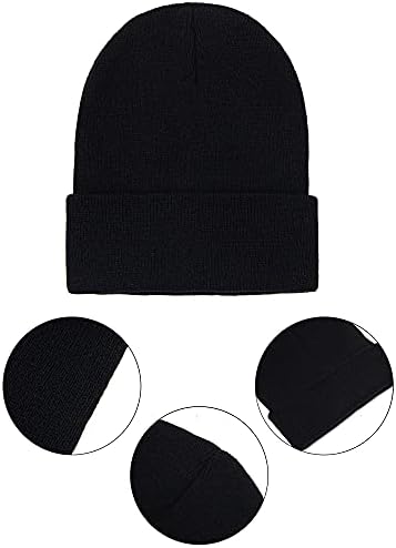 Cooraby 3 Paket çocuk Örme Kasketleri Kış Sıcak Sıkı kasketleri Şapka Erkek veya Kız için
