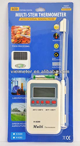 Izgara / Barbekü mutfak pişirme probu için dijital Çok gövdeli termometre