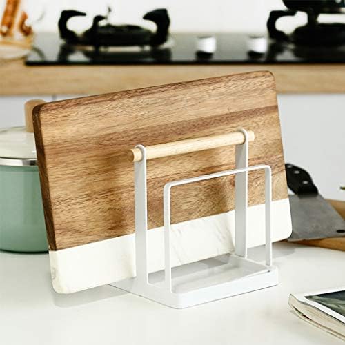 MAOSUO Depolama Malzemeleri Basit Tasarım Çift taraflı tencere Kapağı Tutucu Dayanıklı kesme tahtası rafı mutfak düzenleyici