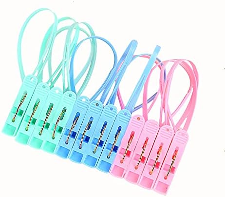 DEİ Qİ 24 Paket Renkli Plastik Clothespins, 2.2 İnç Giysi Klipsleri