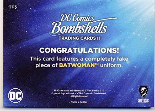 2018 DC Comics Bombshells II Ticaret Kartları Tamamen Fabrikasyon 3-Kart Seti Poison Ivy Harley Quinn Batwoman