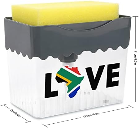 Aşk Güney Afrika bulaşık sabunluk Yıkama Sıvı Pompası ıle Sünger Tutucu Temizleme Araçları saklama kutusu