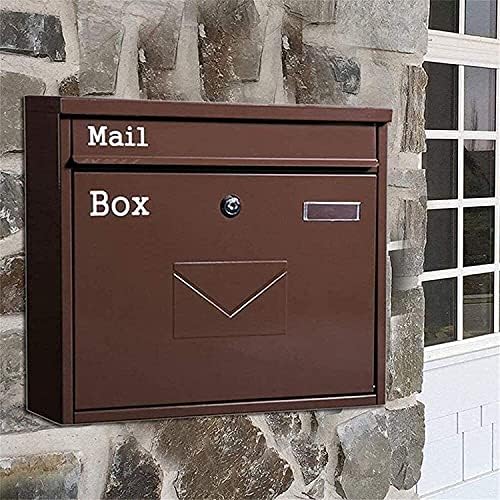 XKUN Duvara Monte Posta Kutusu Kaya Açık Duvara Monte Posta Kutusu Kilidi Posta Kutusu Güvenlik Anahtarı Damla Kutusu