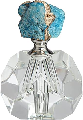 Studio 55D Mavi Akik Kristal Dekoratif Parfüm Şişesi