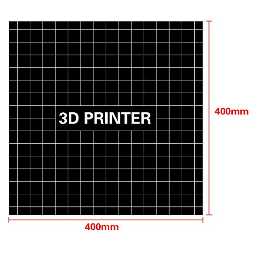 Gimax 400400mm 3D Baskı Inşa Yüzey Heatbed Platformu Sticker Baskı Yatak Bant Levha için CR-10S 3D Yazıcı Aksesuarları - (Boyut: