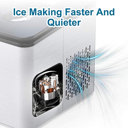 SOOPYK Buz Makineleri Tezgah | Taşınabilir Buz Makinesi Küpü | 24 saatte 27 lbs | 5-7 Dakikada 9 Buz Küpü / Buz Makinesi Makinesi