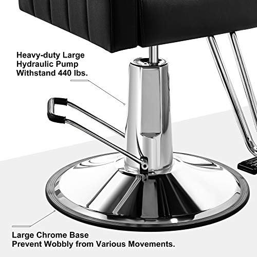 Baasha Hidrolik Berber Koltuğu Uzanmış Salon Sandalye Güzellik Şekillendirici Sandalye, Ağır Dövme Sandalye Saç Kesme Sandalye