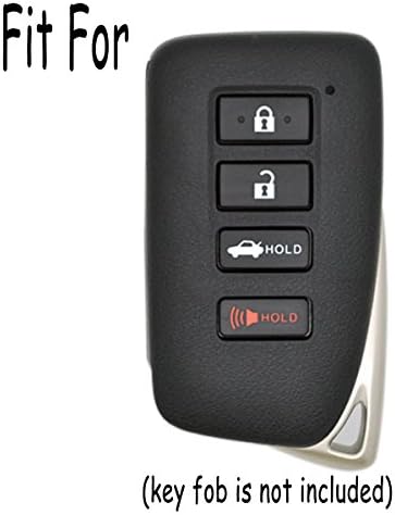 Coolbestda 2 Adet Kauçuk 4 düğmeler Akıllı Anahtar Fob Tam Koruyucu Uzaktan Cilt Kapak Kılıf Anahtarsız Ceket Lexus 2018 ıçin