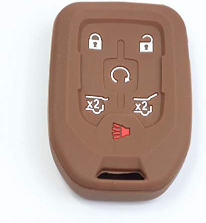 Btopars 2 adet 6 Düğmeler Akıllı Anahtar Fob Kapak Kılıf Uzaktan Koruyucu Cilt Anahtarsız Ceket Tutucu ile Uyumlu Chevrolet 2015
