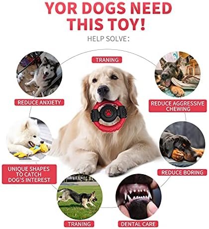 Köpek Oyuncakları Çiğneyiciler için Dayanıklı Köpek Çiğneme Oyuncakları, Doğal Kauçuk Köpek Diş Temizleme Oyuncakları, Sert Kauçuk