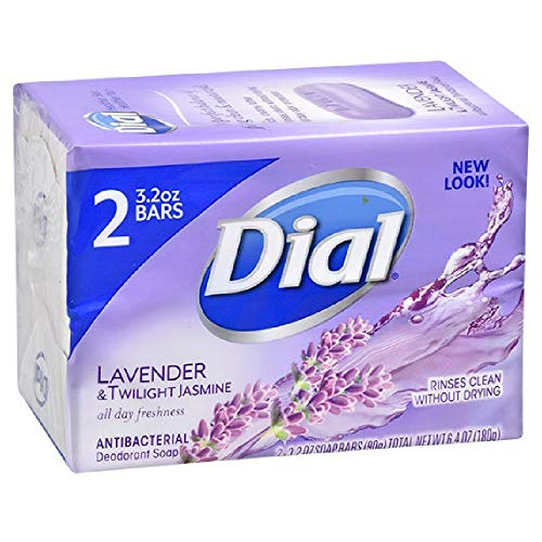 Dial Antibakteriyel Deodorant Sabun, Lavanta ve Alacakaranlık Yasemin, Kurumadan Temiz Durulama, 2-3. 2 oz bar …