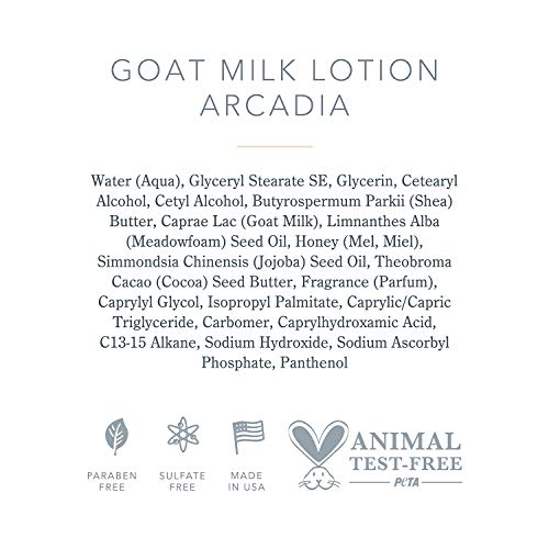Beekman 1802-Keçi Sütü Losyonu-Arcadia - Tüm Vücut için Nemlendirici Keçi Sütü Losyonu-Zulümsüz Keçi Sütü Vücut Bakımı-12.5 oz