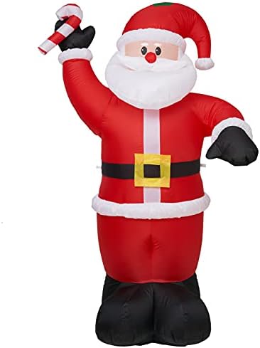 ACH şişme noel süslemeleri 8ft Noel Baba Tatil için Açık ve Kapalı Yard-led ışık Dev ve Uzun Boylu havaya uçurmak Noel baba için