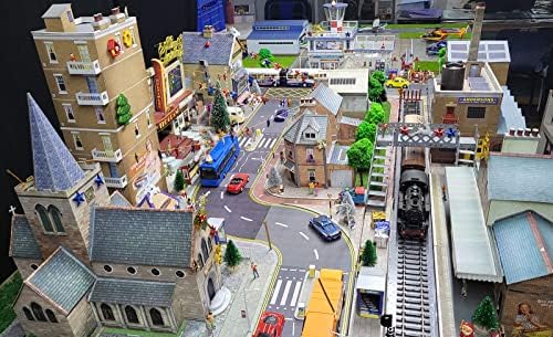 CityBuilder Dondurma Durak Karton Model Yapma Kiti-O Ölçekli Model Demiryolu Binası