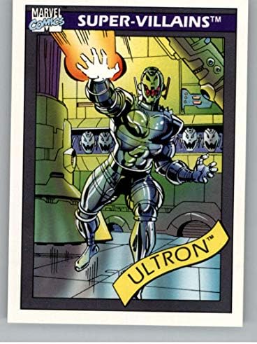 1990 Impel Marvel Universe 61 Ultron Spor Dışı Eğlence Ticaret Kartı Ham (NM veya Daha İyi) Durumda