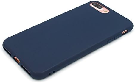 Danbey Mat iPhone için kılıf 8 Artı, iPhone 7 için Artı, 5.5 inç Ekran, Yumuşak Telefon Kapağı, Damla Koruma, Düz Renk-Lacivert