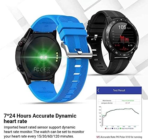FYZXF M5S GPS akıllı saat erkek Bağımsız Karikatür nabız monitörü IP67 Su Geçirmez Pusula Barometre Hava Smartwatch (Renk : A)(A)